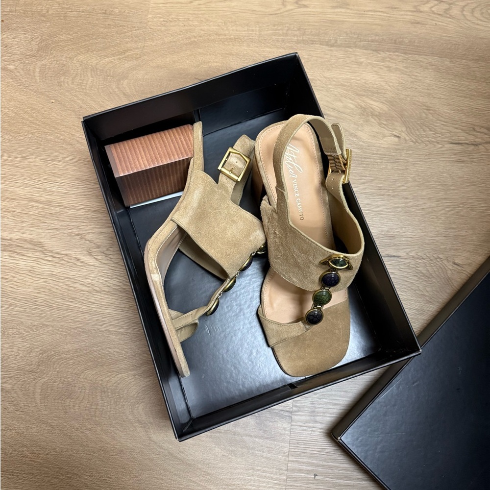 Vince Camuto Corrlen Sandals in Tortilla